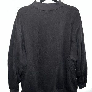 H&M XL Black Mock neck Sweatshirt